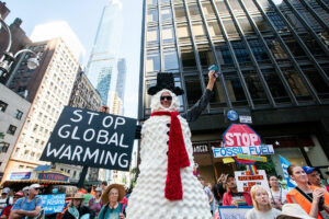 Climate protesters in New York send message to UN
